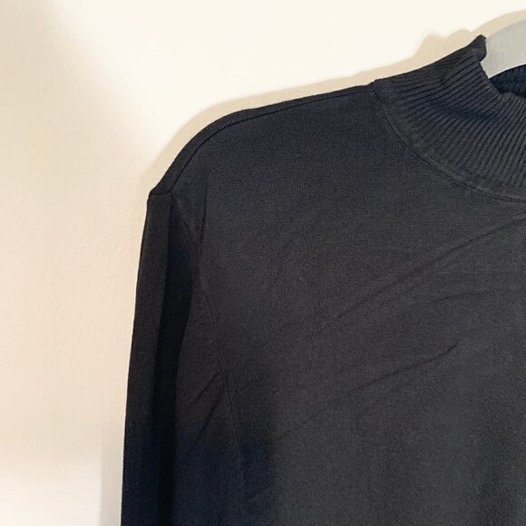 Chico's mock turtleneck lighweight long sleeve pullover sweater - Picture 3 of 9